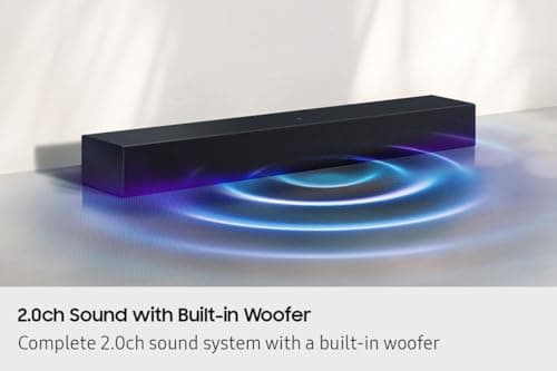 SAMSUNG HW-B400F/ZC- Barre de Son 2.0 ch avec Dolby Digital 2.0, 4 Haut-parleurs, Bluetooth, HDMI Arc [Canada] (2025) - Image 5