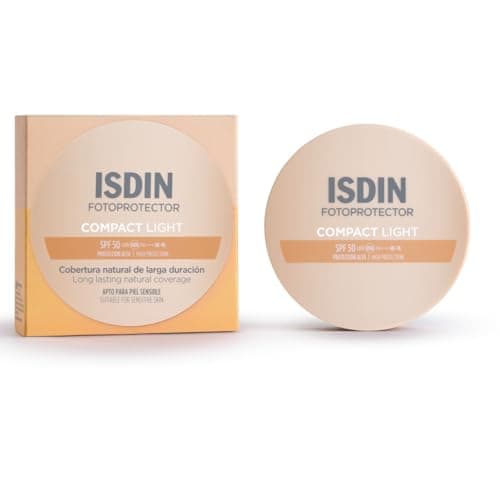 ISDIN Fotoprotector Compact Light SPF 50 (10 g) | Compact Face Sun Protection | Light Texture with Immediate Absorption - Image 3