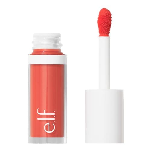 e.l.f. Camo Liquid Blush, fard à joues liquide longue durée, pour une couleur hautement pigmentée, assure une finition douce, baptisée, végétalien et sans cruauté envers les animaux, corail Crush - Image 3