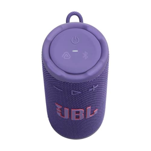 JBL Grip, Compact Bluetooth Speaker, AI Sound Boost, Waterproof and Dustproof IP68, Ambience Lighting, 14 Hours of Battery Life, Auracast Multi-Speaker Connection, Portable JBL App, Purple - Image 4