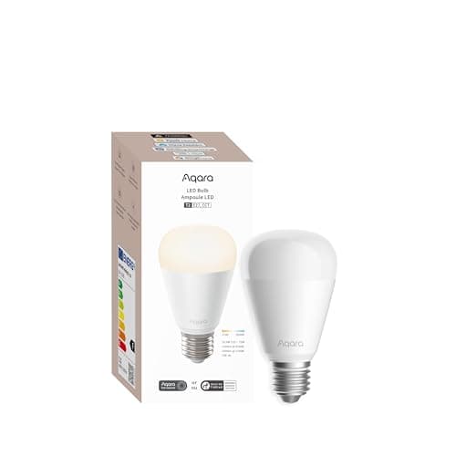 Aqara T2 LED Bulb (E27, CCT), Thread/Zigbee, Dimmable, White, 2700K-6500K, 75W Equivalent, Matter, Smart Bulb Compatible with HomeKit, Alexa, Google Home - Image 3