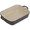 Le Creuset 20184330002422 Enamelled Cast Iron Signature Rectangular Dish, 33 cm, 4.9 L, 3.85 kg, Matte Black - Image 2