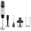 Moulinex Mixing stand, 1000 W, 10 speeds, Metal foot, Chopper accessories, Whisk and potato masher, Quickchef 4-in-1 DD65H810, Black/Stainless steel - Image 3