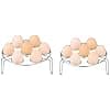 Steamer Rack Set for Instant Pot Accessories, Stainless Steel Steaming Rack for Instant Pot, Egg Steam Rack Stand Cooking Food Holder Air Fryer Accessory for Pressure Cooker (2 sneakers of eggs) - Image 2