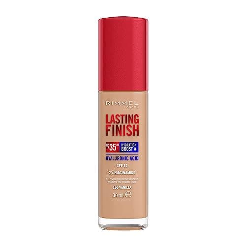 Rimmel London Lasting Finish jusqu'à 35h, 160 Vanilla, fond de teint, longue tenue, hydratant, formule vegan, couvrance totale, 30 ml - Image 2