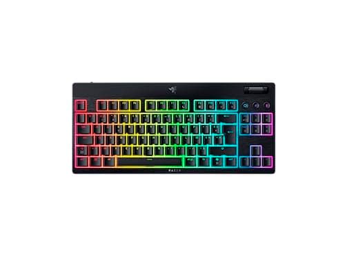 Razer BlackWidow V4 Tenkeyless HyperSpeed Low Profile - Hot-Swappable Wireless Gaming Keyboard - HyperSpeed & BT - Multifunction Wheel and 3 Buttons - Orange Switch | AZERTY Keyboard FR - Image 2
