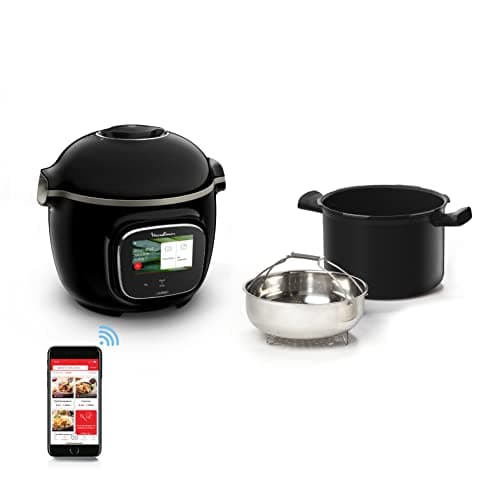 Moulinex Cookeo Touch Wifi Smart Multicooker, 6 L Bowl, High Pressure Step-by-Step Guide, 250 Integrated Recipes, Moulinex CE902800 Application, Black - Image 2