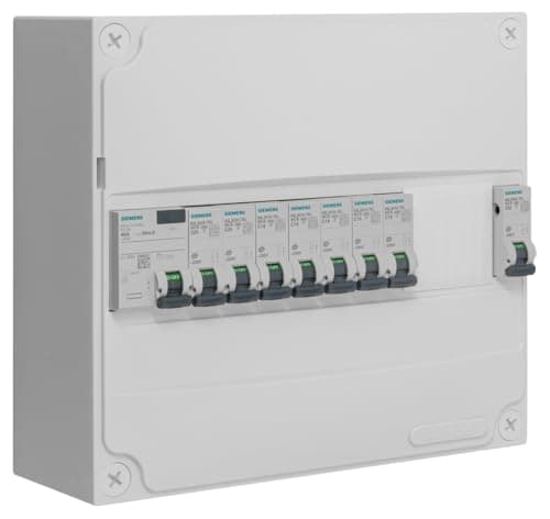 SIEMENS Table 1 Row Pre-equipped with 1 Differential Switch 40A Type AC and 8 Circuit Breakers - Image 4