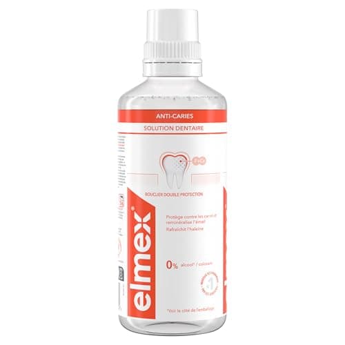 ELMEX - Bain de bouche ANTI-CARIES - Bouclier Double Protection & Reminéralise l'émail - Formule sans alcool - Saveur Menthe - 400mL - Image 3