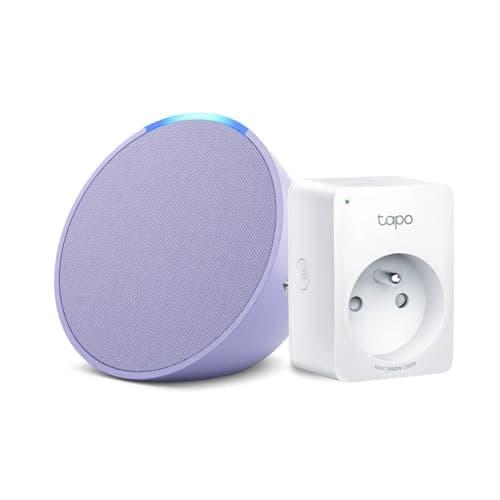 Echo Pop | Lavande + Tapo Matter Prise Connectée, Fonctionne avec Alexa - Kit de démarrage Maison connectée - Image 3