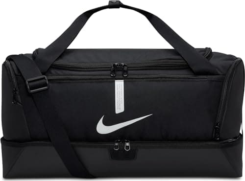 Nike, Academy Team, Football Duffel Bag Black/Black/White - Image 4