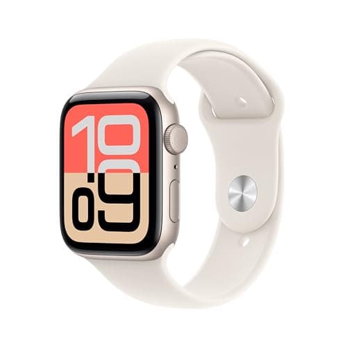 Apple Watch SE 3 [GPS 44mm] Smart Watch with Starlight Case and Starlight Sport Bracelet Activity / Sleep / Heart Rate Monitor Always On Screen - Image 2