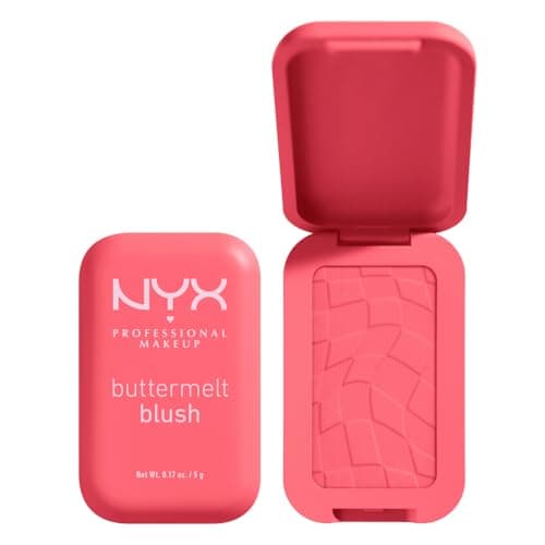 NYX PROFESSIONAL MAKEUP - Blush en Poudre, enrichi en beurre de mangue, beurre d'amande & beure de karité - Texture Fondante - Formule Vegan - Buttermelt Blush, Teinte : U Know Butta - Image 3