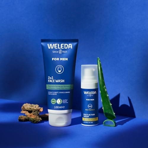 WELEDA - Gel nettoyant 2en1 visage et barbe Homme - Nettoie en profondeur, prévient les impuretés et réduit l'excès de sébum - NATRUE* - Vegan*** -100 ml - Image 6