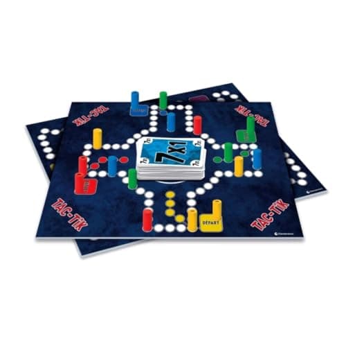 Clementoni Tac-TIK - Family Strategy Board Game from 8 Years | Tactical Pawns and Cards | Guaranteed Fun for 2 to 6 Players for Bouncing and Thinking Games - Image 4