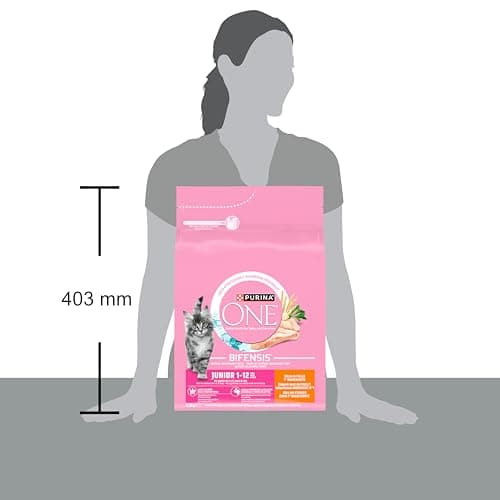 PURINA ONE | BIFENSIS Junior | Kitten up to 12 Months and Gestation Cats | Dry Food | Aid for the healthy development of the vital functions of the cat | Chicken | Bag | 2.8 kg - Image 5