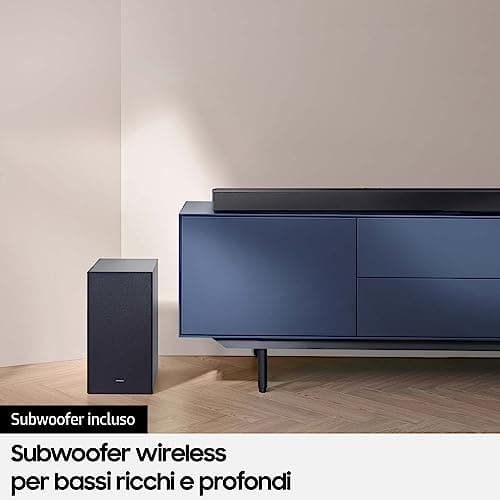 Samsung HW-C430/ZF C Series Soundbar, 3 Speakers, Subwoofer Included, 2.1 Channel Audio, Adaptive Sound Lite, Black 2023 - Image 6