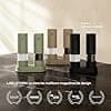 LARS NYSØM Electric Salt and Pepper Mill | Automatic Set with Adjustable Ceramic Grinder | Battery Operated Electric Spice Mill (Sage Green) - Image 6