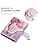 HoYiXi Universal Case for 6-6.8 Inch Pocketbook/Tolino/Sony E-Book Reader 6.8 Inch Kindle Paperwhite/6 Inch New Kindle 2022 & 2019/Kobo Clara HD/Kobo Clara 2E Case, Dali Pink - Image 4