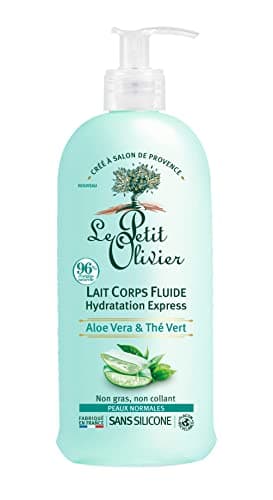 LE PETIT OLIVIER - Express Hydration Fluid Body Lotion - Aloe Vera & Green Tea - Moisturizes & Refreshes - Normal Skin - 97% Natural Origin - Silicone Free - Made in France - 250ml - Image 2