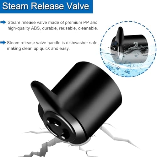 Instant Pot Duo 3, 5, 6 Quart, Duo Plus 3, 6 Quart (QT) Replacement Parts Including Steam Release Handle, Floating Valve & Silicone Caps Accessory Kit - Image 5