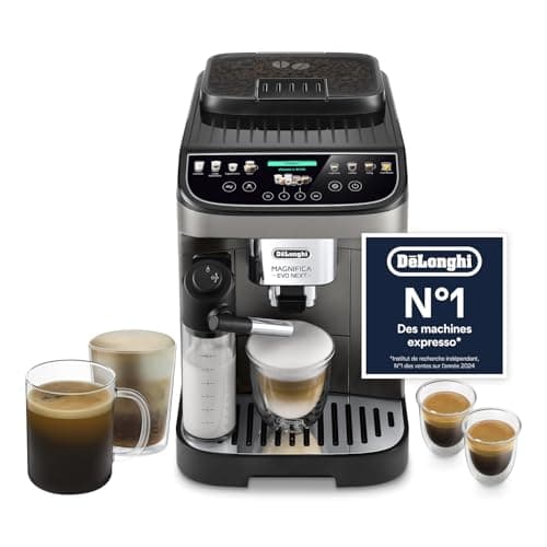 De'Longhi Magnifica Evo Next - Perfetto Automatic Coffee Machine with LatteCrema Automatic Milk Frother, 13 Drinks in One Touch, Touch Screen Colors, Titanium and Black (ECAM312.80.TB) - Image 2