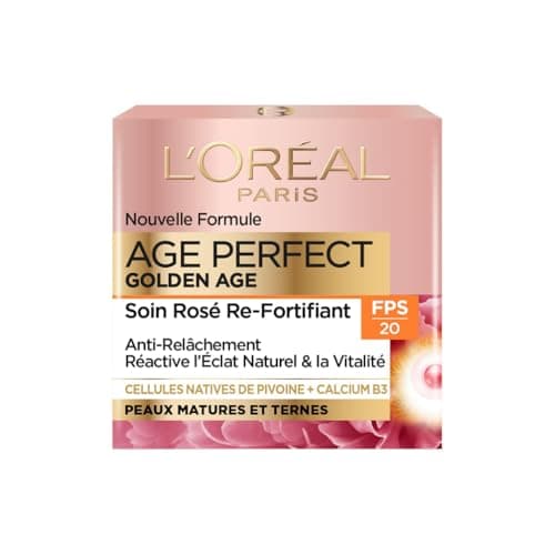L'Oreal Paris Age Perfect Golden Age – SPF 20 Rose Re-Fortifying Care – Anti-Sagging & Radiance Day Cream – Enriched with Peony Native Cells and Calcium/Vitamin B3 – 50 ml - Image 3