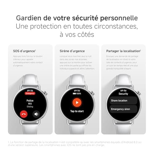 XIAOMI Watch S4 41 mm, 41 mm compact smart watch, 32 g ultra-light case, menstrual cycle prediction, +150 sports modes, HyperOS 3, leather strap (white). - Image 8