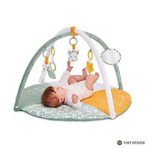 Sophie la Girafe - 2-in-1 double-sided play mat - play mat - age stage photo mat - activity set for children - Removable arches with fun activities, multicoloured, one size - Image 7