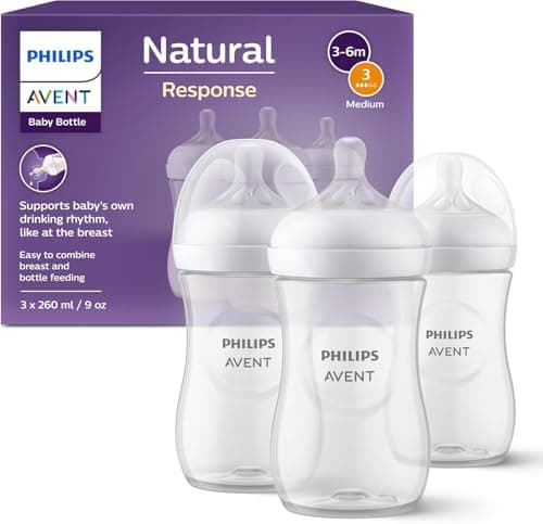 Philips Avent Lot de 3 biberons de 260 ml sans BPA, pour les bébés de 1 mois et + (modèle SCY903/03) - Image 3
