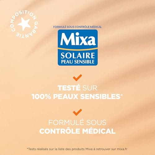Mixa Solaire Peaux Sensibles - Spray Soin Solaire Très Haute Protection SPF 50+ UVA, UVA longs, UVB - Visage et Corps - Adultes et Enfants - Résistant à l'Eau et au Sable - Hypoallergénique - 150 ml - Image 7