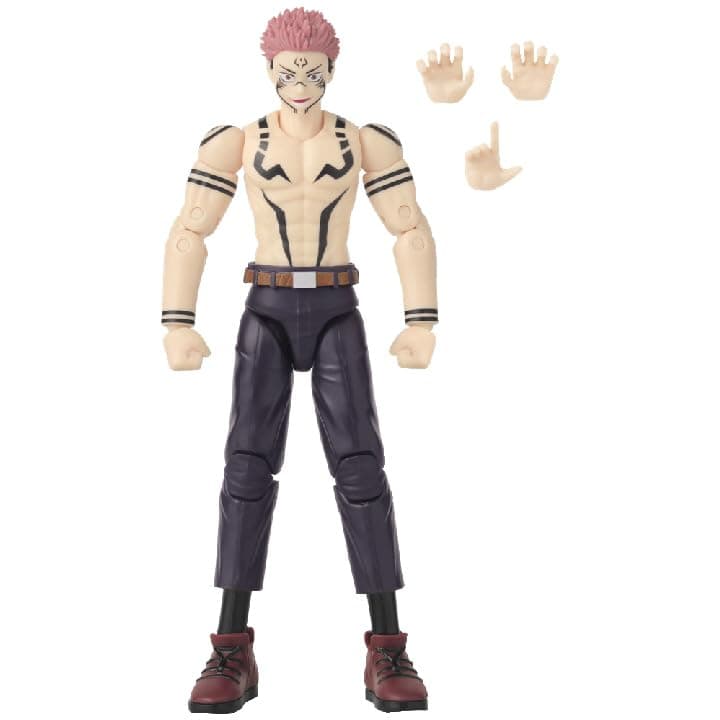 BANDAI - Anime Heroes - Jujutsu Kaisen - Ryomen Sukuna Uniform Version - Figure 17 cm - Officially Licensed Jujutsu Kaisen - Sukuna Action Figure - Children's Toy 4+ - 36988 - Image 2