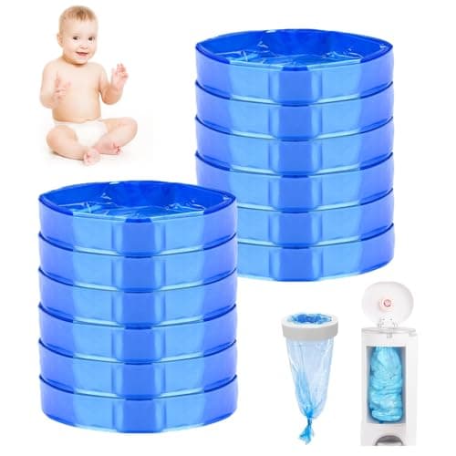 Baby Nappy Bin, 12 Pieces Refill Nappy Bin, Baby Refill Nappy Bin Bag Compatible with Tommee Tippee, Angelcare, Genie Litter Locker, 7 Protective Layers - Image 2