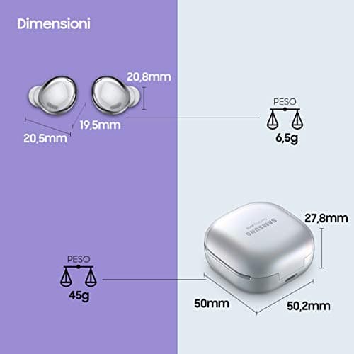 Samsung Écouteurs Galaxy Buds Pro + Adaptateur USB-C écouteurs sans Fil, Annulation Active du Bruit, Son ambiant, IPX7, Charge sans Fil, Argent (Phantom Silver) [Version française] - Image 3