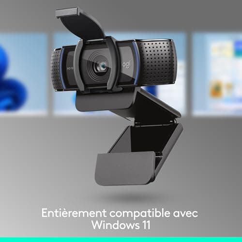 Logitech C920s HD Pro Webcam Streaming, Full HD 1080p/30fps, Video Calls, Clear Audio, Auto Light Correction, Protection Shutter, Skype, Zoom, Camera PC/Mac/Laptop/Tablet/XBox - Image 5