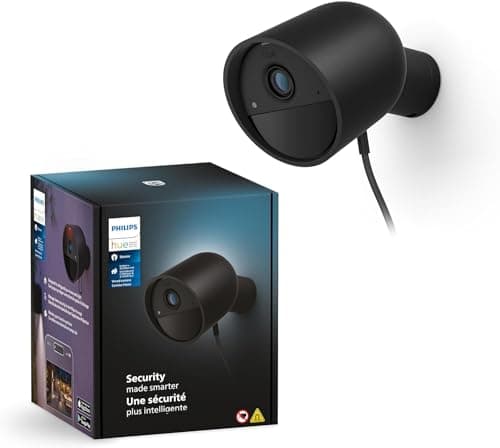 Philips Hue Secure, HD 1080P Wired Camera, Indoor or Outdoor Use, Single App Control, Black + Philips Hue Motion Sensor Wireless Motion Sensor - Image 3