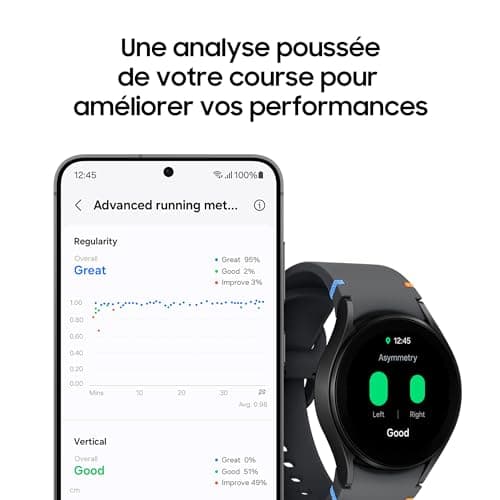 Samsung Galaxy Watch FE, Montre connectée, Suivi de la Santé, Suivi de Fitness, Bluetooth, 40mm, Or Rose, Chargeur Secteur Rapide Inclus, Version FR - Image 9