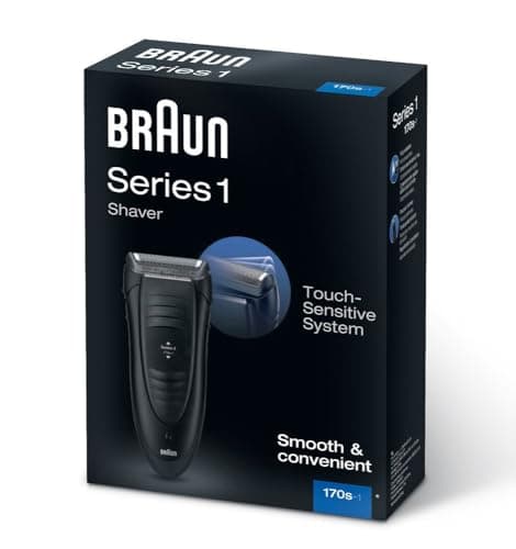 Braun Men's Razor Series 1 Electric Shaver with Long Hair Clipper Electric Shaver 170s Black Valentine's Day Gift - Image 3