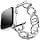 Swarovski Sparkling Chain Bracelet, For Apple Watch 40mm & 41mm, Silver Tone, Stainless Steel - Image 4