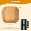 100 Pieces Air Fryer Baking Paper for Ninja Double Stack Air Fryer SL300EU, Accessories Air Fryer for Ninja Double Stack 7.6L SL300EU, Air Fryer Ninja Dish, Air Fryer Mould - Image 3