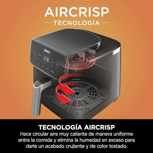 Ninja Air Fryer PRO 4.7L 1 Drawer 4-in-1 Oil Free Roast Heat Dehydrating Bake 1-2 Servings Frozen, Drawer, Nonstick Basket, 2000W, Black AF140EU - Image 7