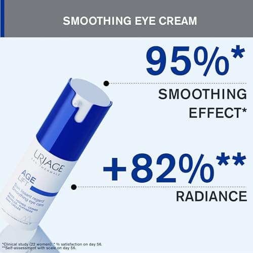 Uriage Age Lift Crème Contour des Yeux Anti-Rides, Poches, Cernes au Rétinol & Acide Hyaluronique - 3x moins de Rides - 3x plus de Fermeté - Sans Parfum - Testée sous Contrôle Ophtalmologique - 15ml - Image 5