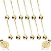12 Pieces Gold Coffee Spoons, Golden Stainless Steel Small Teaspoons, Classic Gold Cutlery Spoon, Polished Small Dessert Spoon for Nespresso, Coffee, Ice Cream, 5.1 inch - Image 2