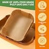 180pcs Air Fryer Baking Paper for Ninja Foodi Flex 10.4 L AF500EU, Air Fryer Baking Paper for Ninja 10.4 L, Suitable for 10.4 L and 10 L Air Fryers, Heat Resistant - Image 5