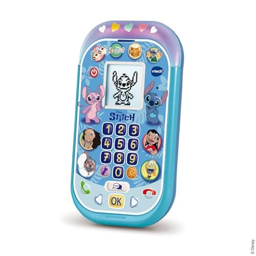 VTech - Disney Stitch Educational Smartphone - Illuminated Phone Toy with Backlit Screen, 11 Activities and Interactive Games Lilo and Stitch - Gift for Children from 4 to 8 Years - English Content - Image 2