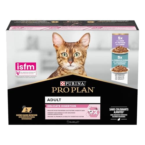 Pro Plan Adult Delicate Digestion Turkey Fish Sauce 10x85g - Image 4