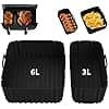 Air Fryer Mould for Philips 3000 Dual Basket, Silicone Air Fryer Dish for Philips Airfryer Series 3000 und 5000, Reusable Air Frye Accessories for Philips Air Fryer NA350 NA550 6/3L - Image 2