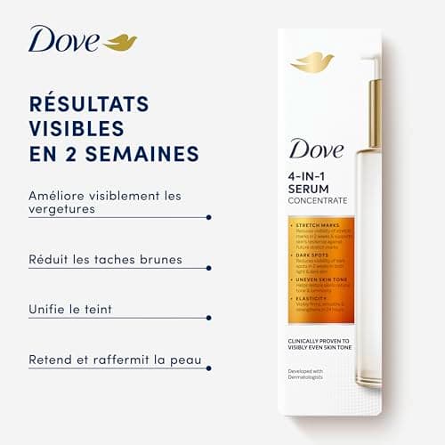 Dove Body Serum 4 in 1 for Stretch Marks, Dark Spots, Irregular Skin Tone and Loss of Elasticity Lotion with Tone Balance Complex, Niacinamide and Collagen Peptides 100ml 1 Piece - Image 9