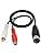 zdyCGTime 7 Pin DIN Midi Extension Cable, DIN 7 Pin 1 Male to 2 RCA Female Audio Adapter Cable, Compatible with Bang & Olufsen B&O, Naim, Quad Stereo Systems (0.5 m/1.6 Feet) - Image 2