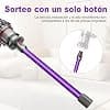 Tube Extension pour Dyson V12 Detect Slim / V10 Digital Slim Aspirateur，Accessoire de Tube Rallonge avec Dégagement Rapide 74cm，Rechange pour Tuyau D'aspiration (Violet） - Image 5